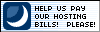 Donate towards my web hosting bill!